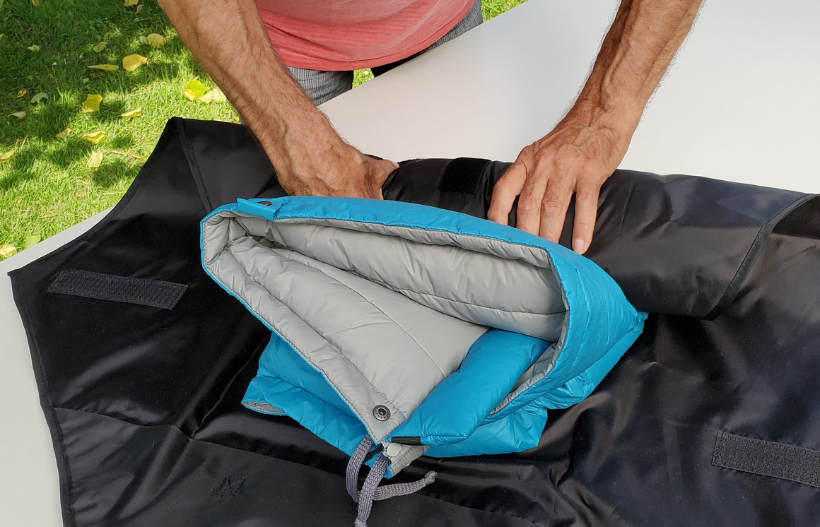 schlafsack einpacken rollen oder stopfen Bergstop Rollsack – Draussen Erleben