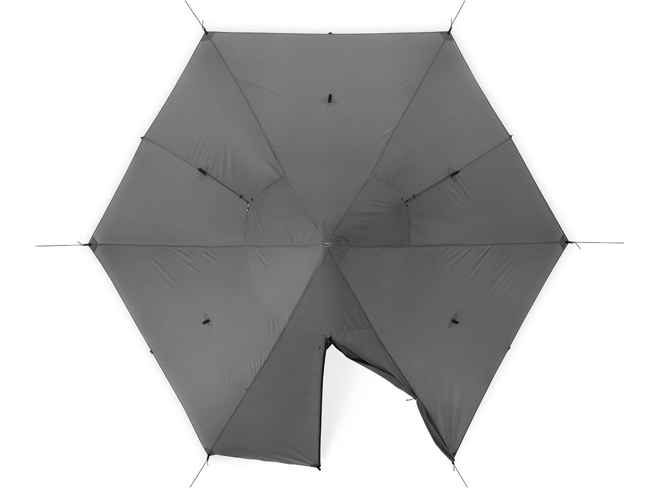 tarp grau Liteway Scout Tarp Silpoly – Ultraleichtes Tarp für Trekking – Draussen Erleben